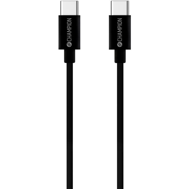 Champion USB-C Kabel 60W 1m Sort