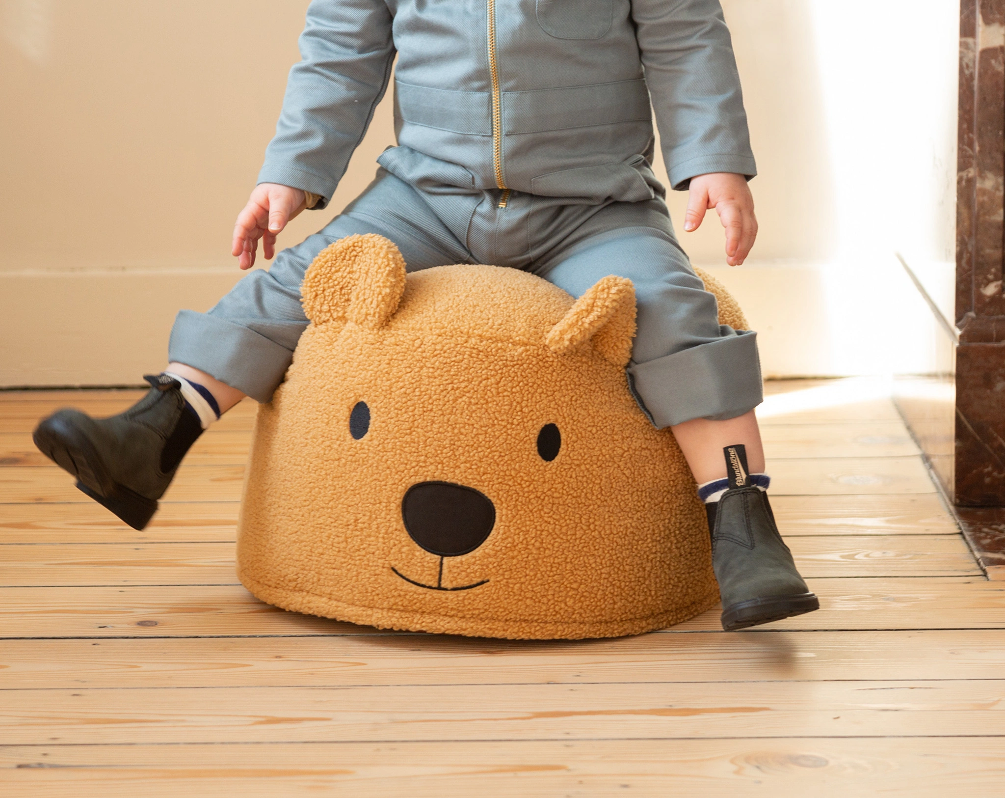 Pouf TEDDY BÄR (40x40x25) in braun