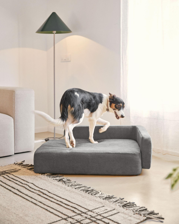 Kave Home Cover voor Bowie hondenbed 73x98 Donkergrijs