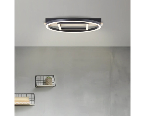 LED plafondlamp 24 W 2500 lm 3000 KB 39 cm Maureen zwart