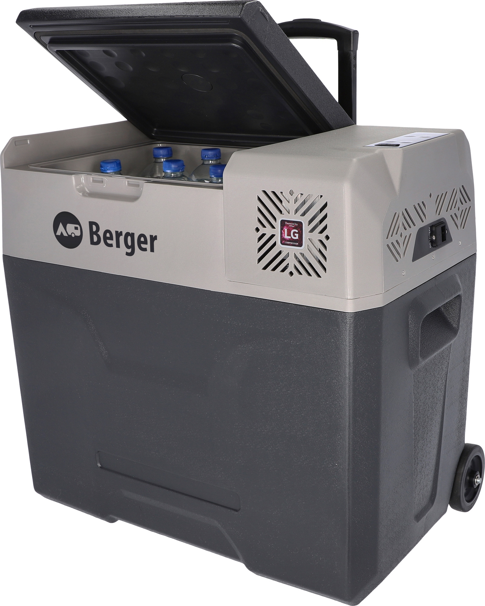 Berger B50-T Kompressor Kühlbox mit Rollen 12/24/230V 49 Liter