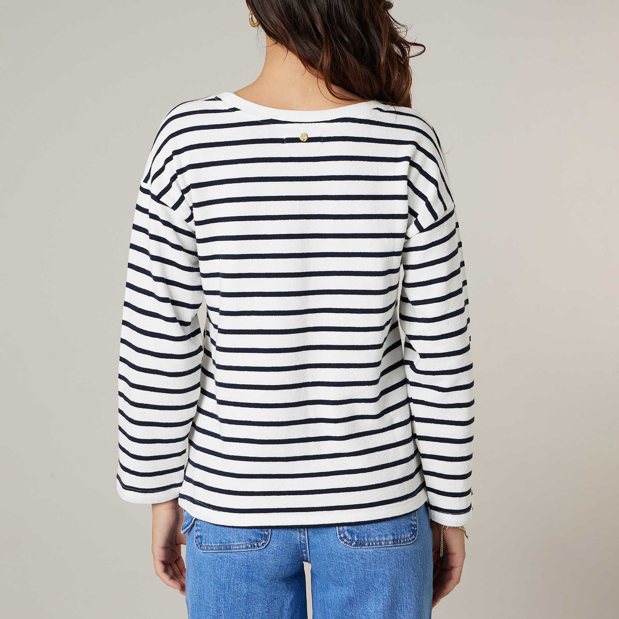 T-shirt Femme bleu marine