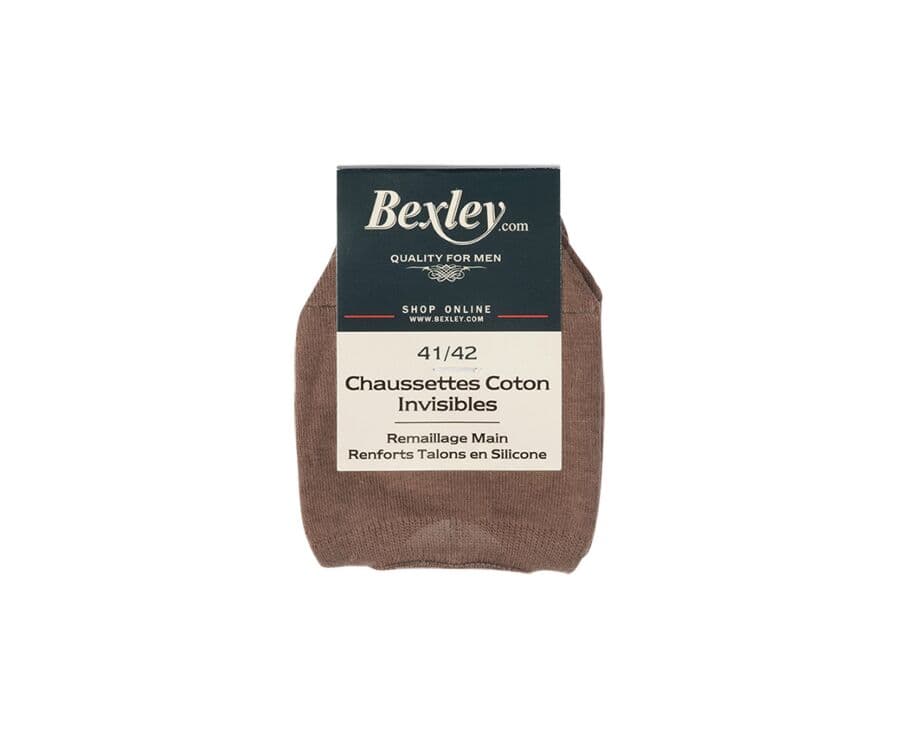 Chaussettes invisibles homme Taupe