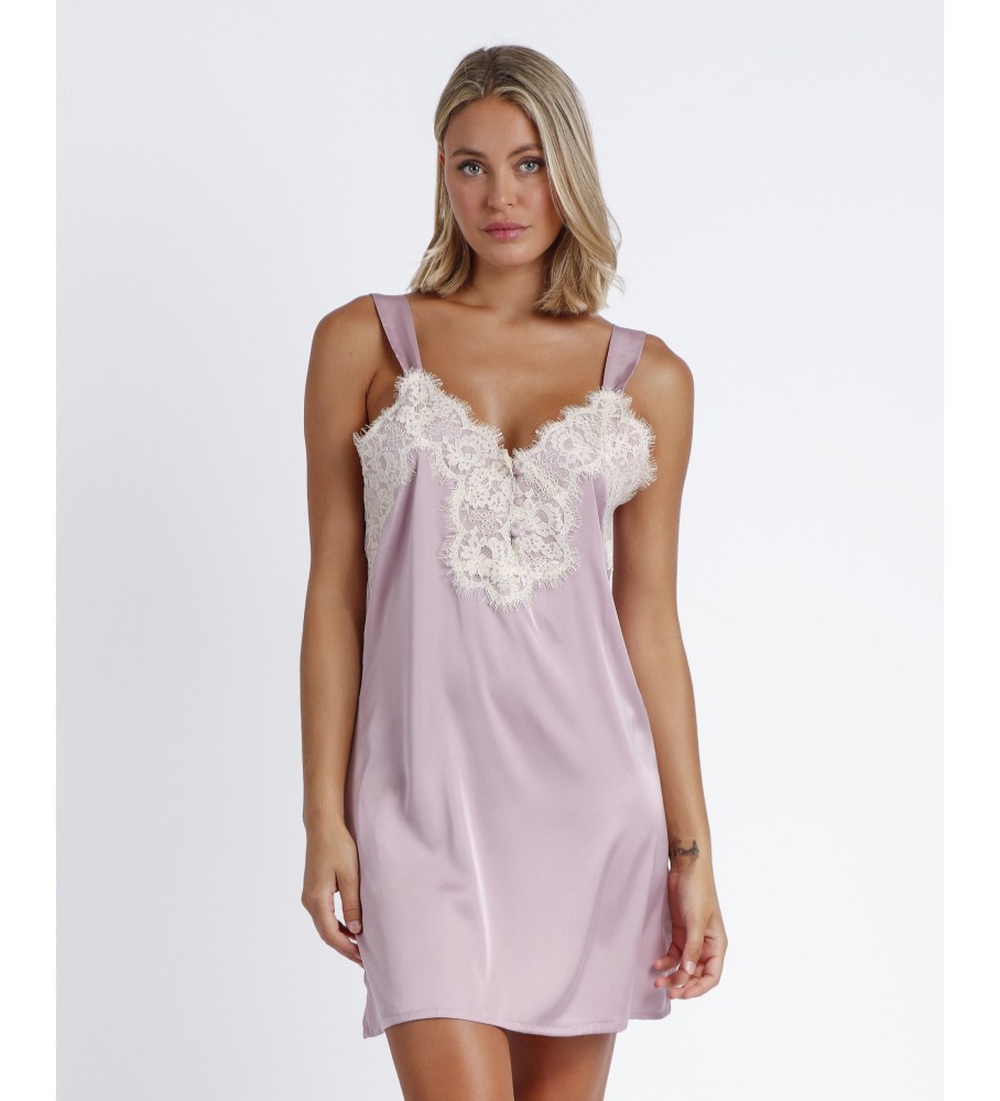 Camisola Admas com alças, noiva, casamento romântico, rosa