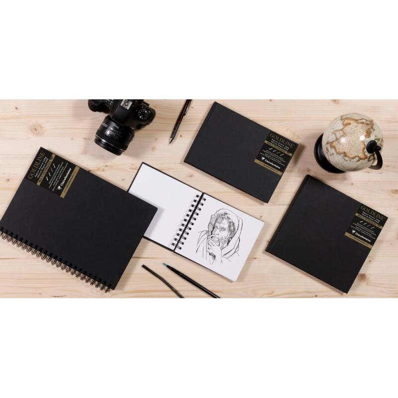 Goldline carnet cousu collé 64F 10x10cm 140g - Blanc