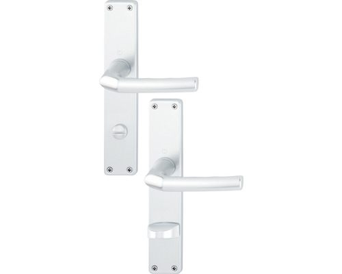 Set lange platen WC Hoppe 3102651 Birmingham 1117/202SP Alu F1 geanodiseerd