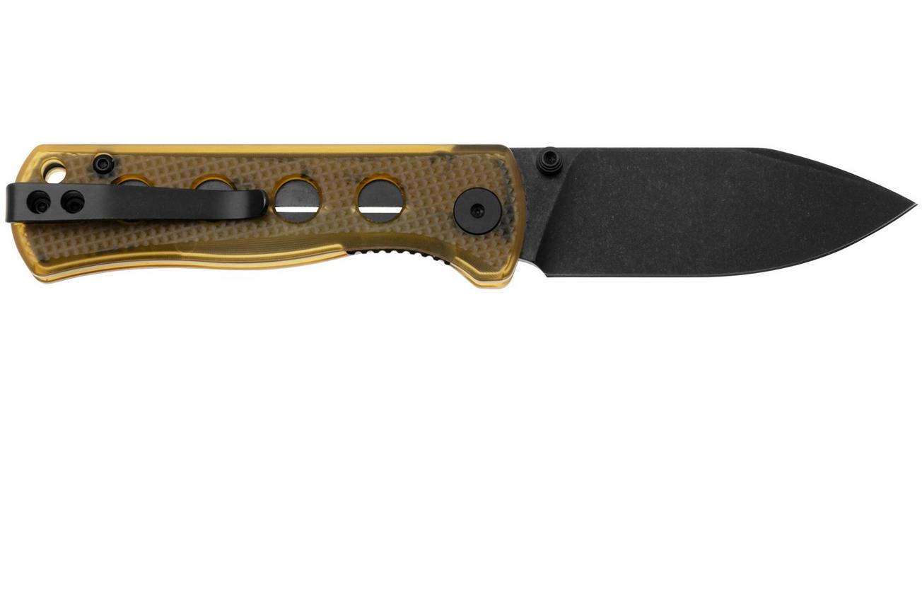 QSP Knife Canary Folder QS150-J2 Black, Ultem, zakmes
