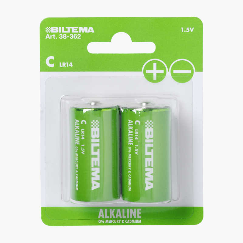C/LR14 Alkalisk batteri, 2-pakning