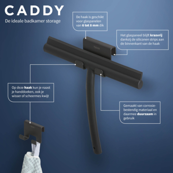 Tiger Handdoekhaak Caddy Zwart