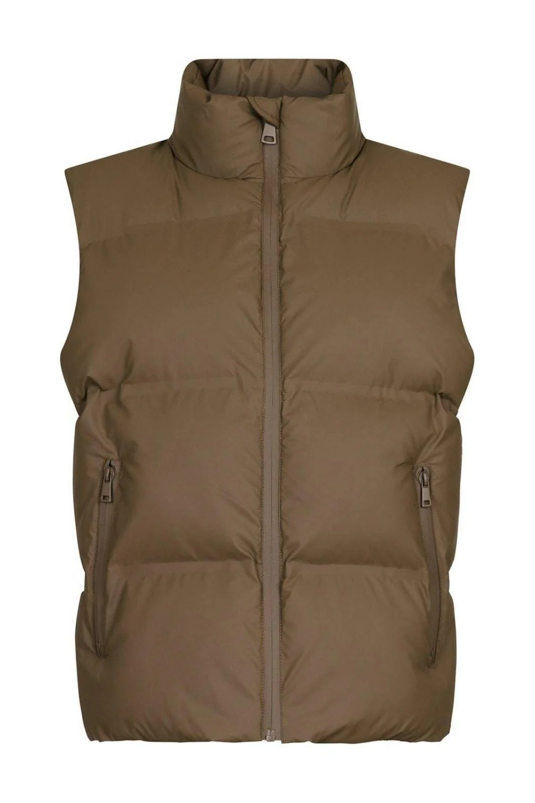 Neo Noir Annike C Puffer Waistcoat dark taupe
