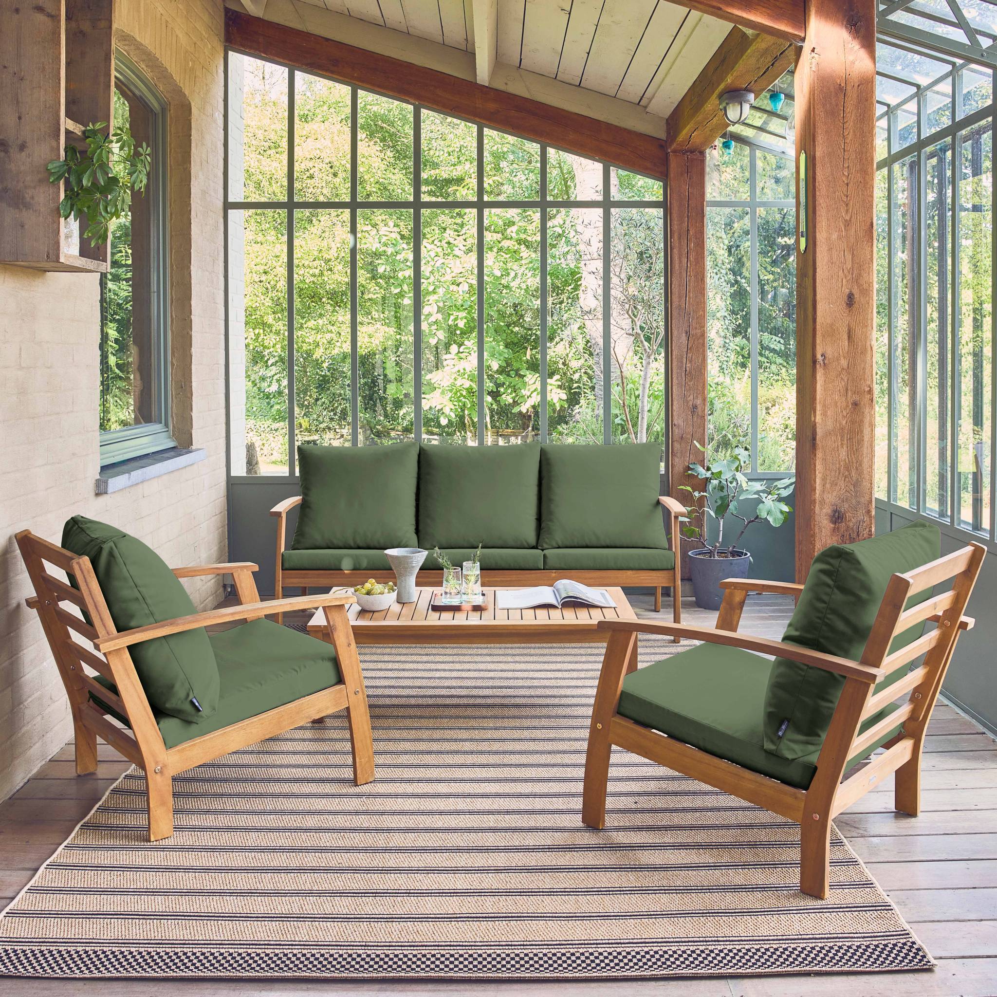 sweeek - Tuinset 5 personen van acaciahout