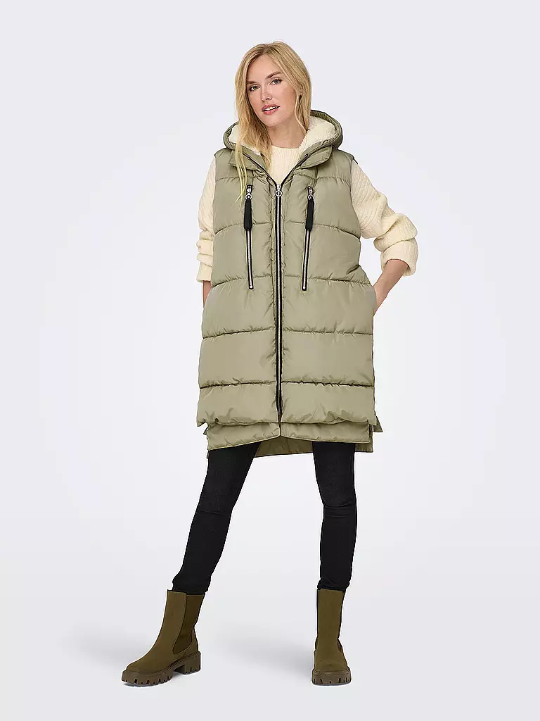 ONLY Steppgilet ONLNEWNORA beige