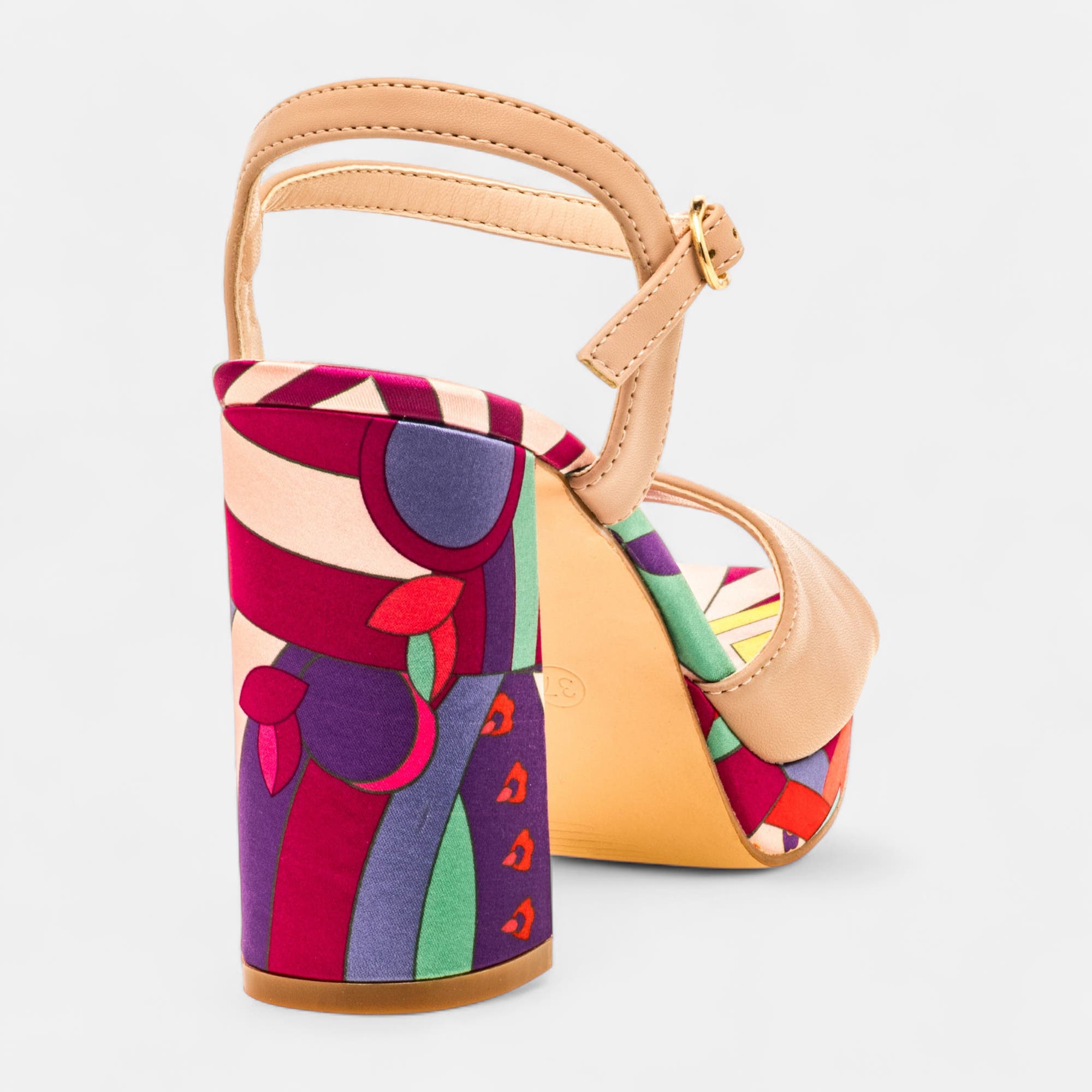 Nu-pieds à talon Femme taupe