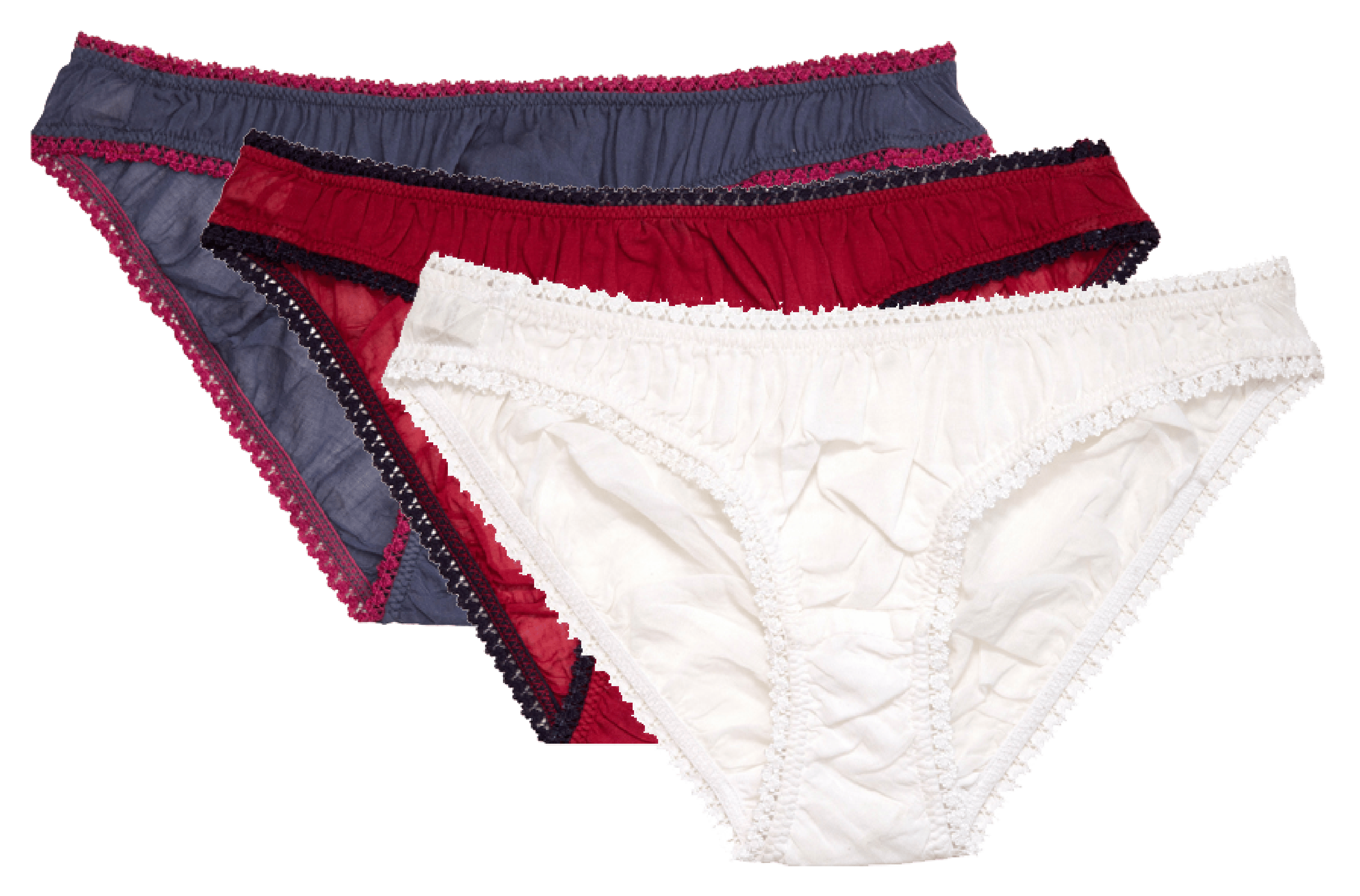 Coffret de culottes en coton | Rouge