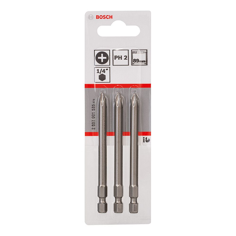 BITS BOSCH EXTRA HARD PH2 89MM 3STK