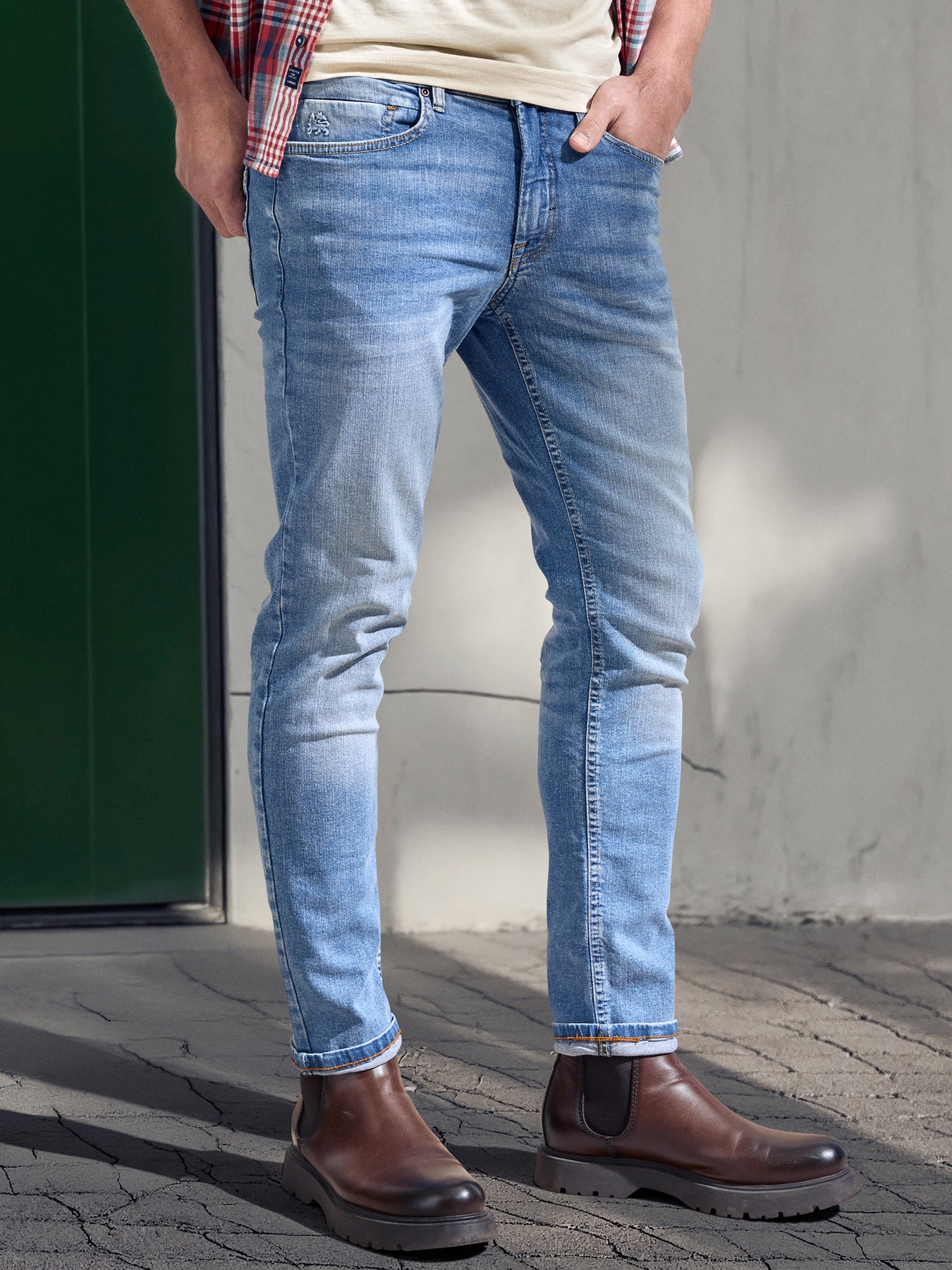 CONLIN 5-Pocket Stretch-Denim, SLIM FIT , blue