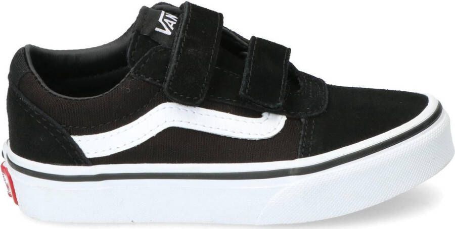 Vans Youth Ward V Suede Canvas Jongens Sneakers Black White