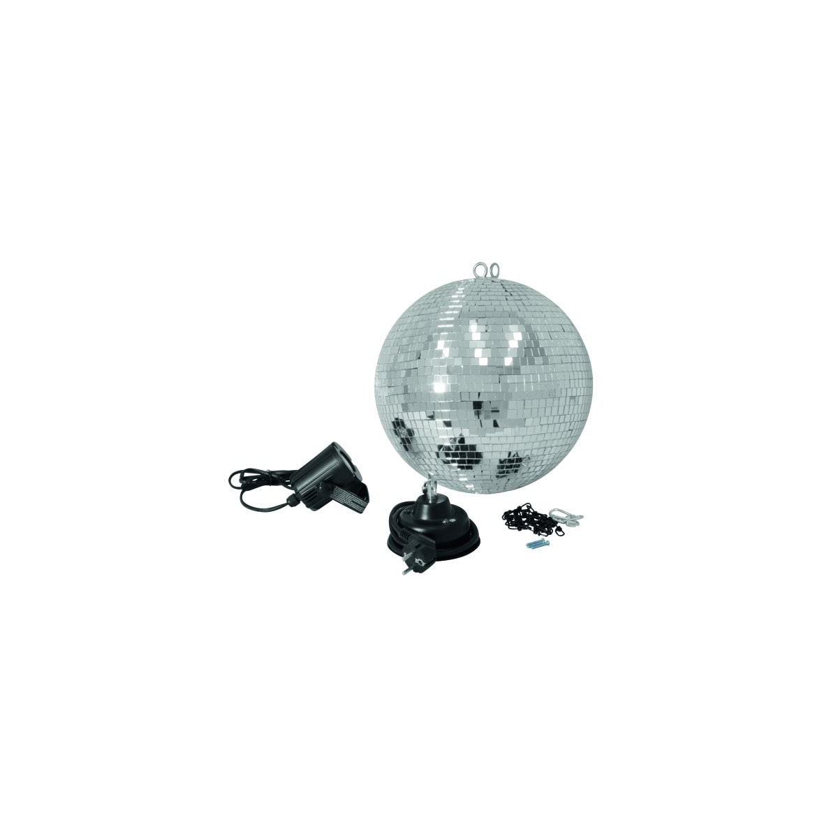 Komplett LED 30 cm speilkule sett