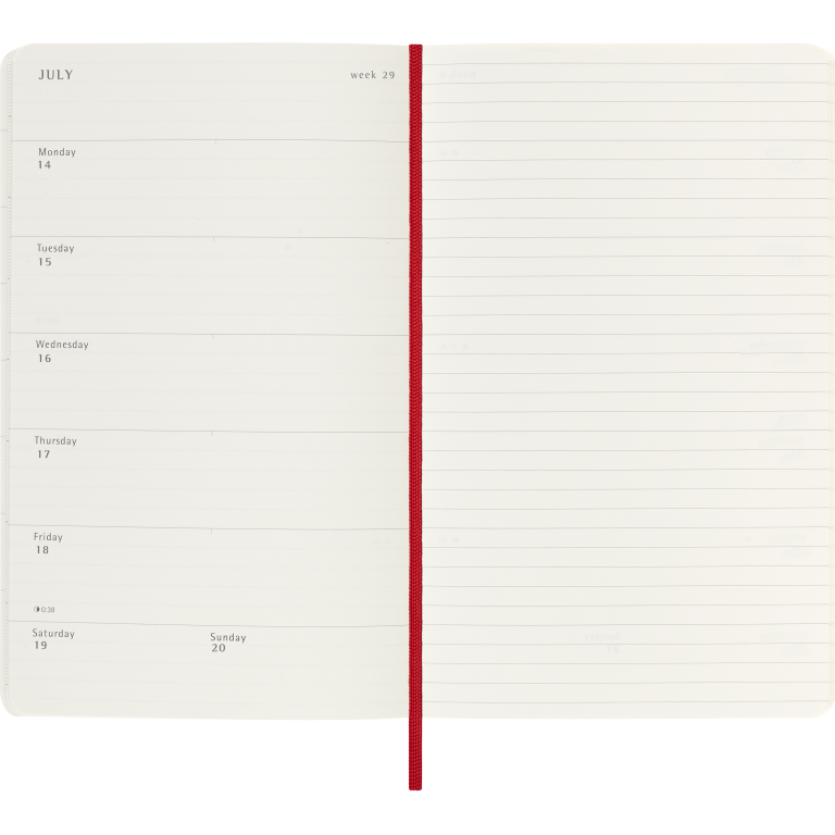 Moleskine Wochenkalender 12 Monate Weekly Notebook