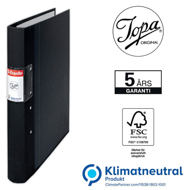 ESSELTE Pärm Jopa A4/40 Svart