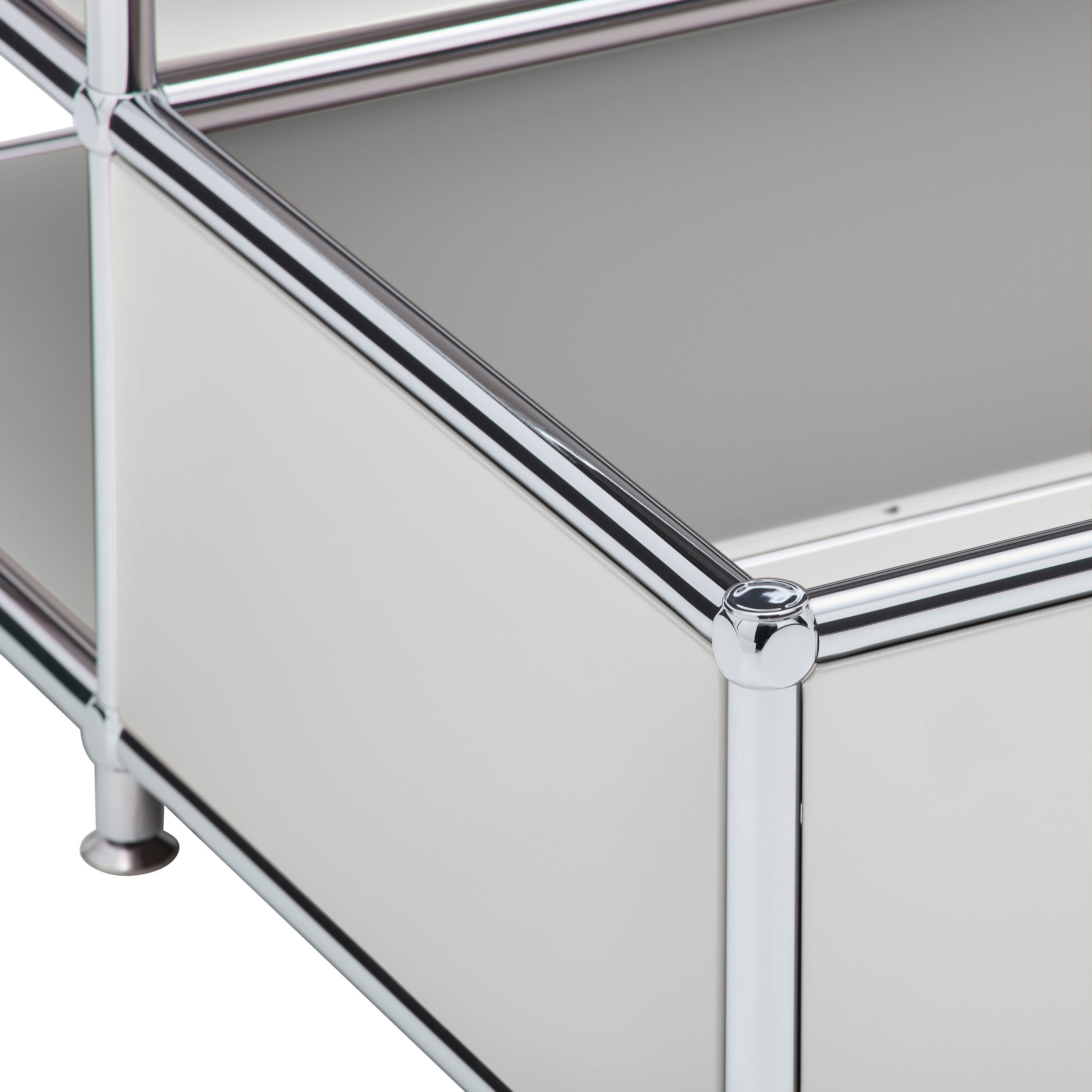 FLEXCUBE Salontisch - Hellgrau / B: 77.5 cm x T: 77.5 cm x H: 43.5 cm