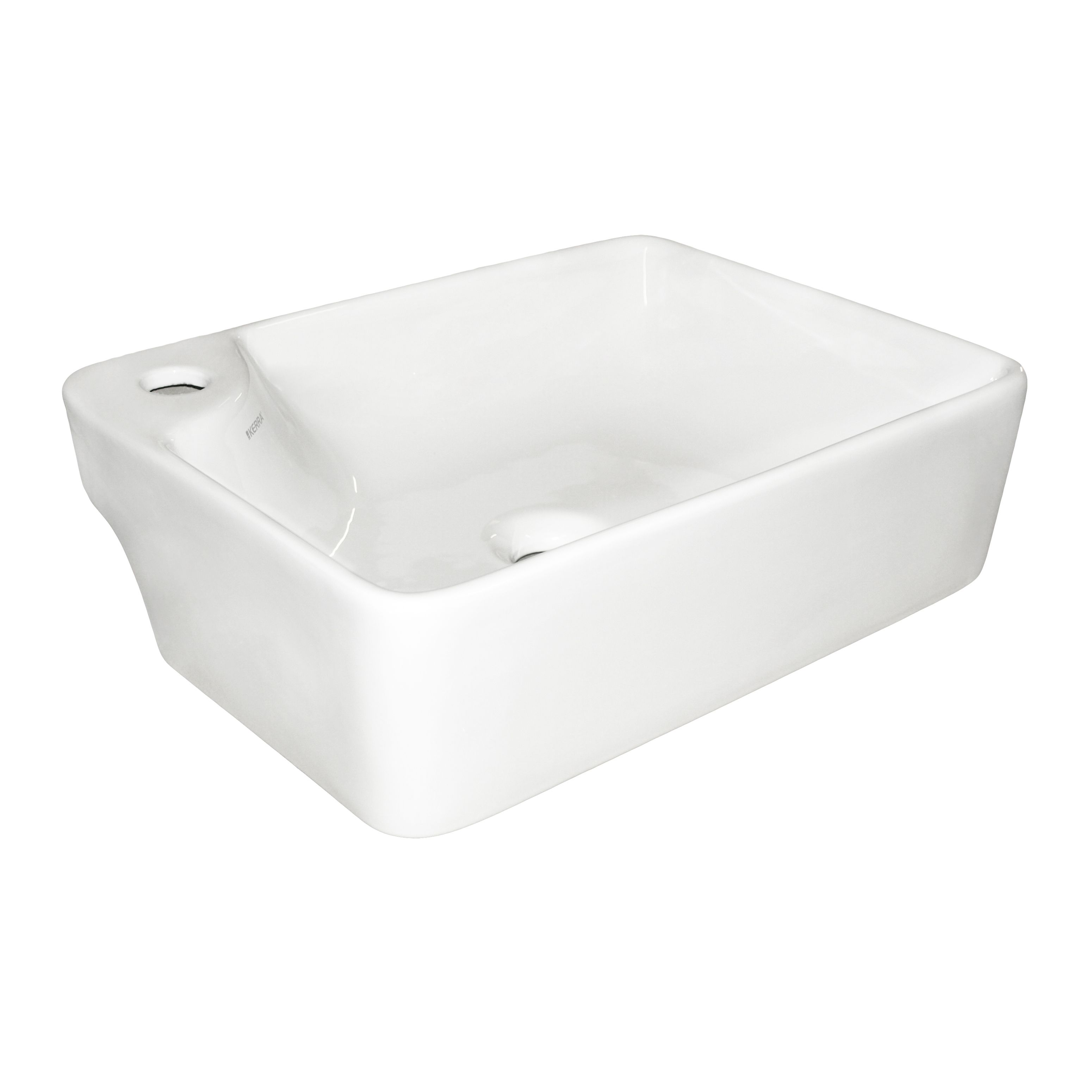 Kerra KR 44 opbouw waskom 44x33cm met kraangat