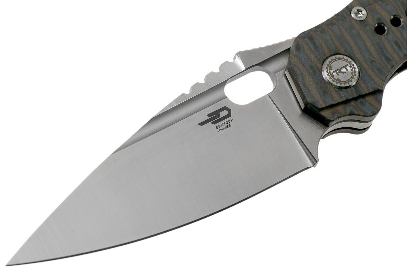 Bestech Exploit BT2005D Satin, Tiger Texture zakmes