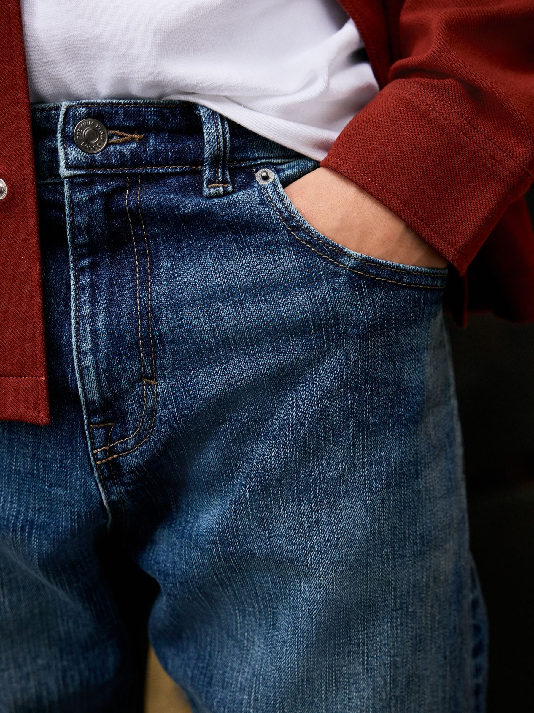 Normaal blauw - Straight fit - Signature Japanse zelfkant denim jeans