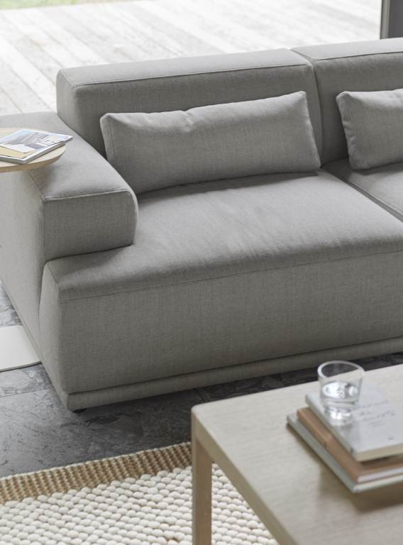 Muuto Connect Soft 3-zits bank configuratie 2 Re-wool 128