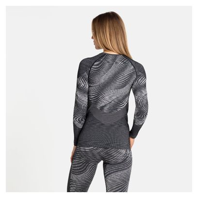 Maillot Manches Longues Odlo Blackcomb Eco Noir / Gris