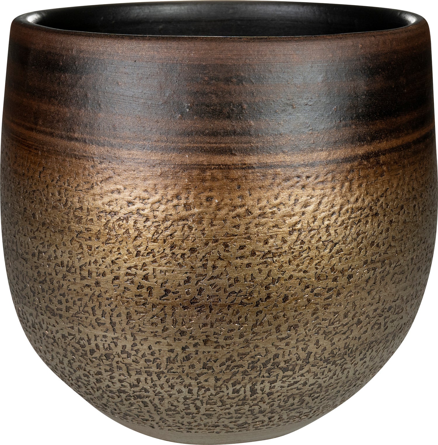 TS bloempot Mya goud / bruin D 39 H 38 cm
