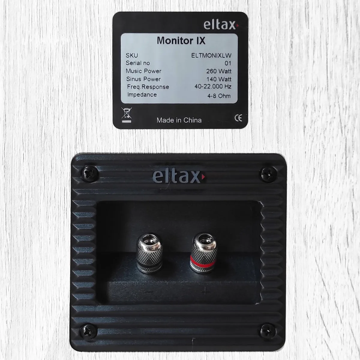 Eltax Monitor IX Blanc (la paire) Enceintes colonne