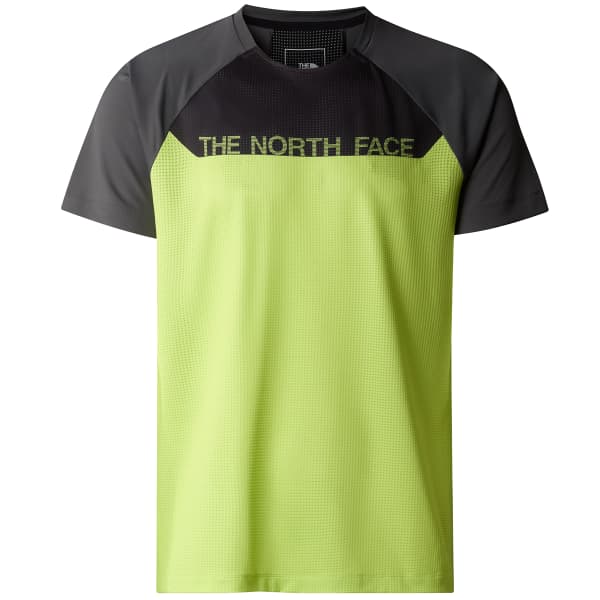 T-shirt running THE NORTH FACE TRAILJAMMER M S/S TEE FIZZ LIME/ANTHRACITE GR