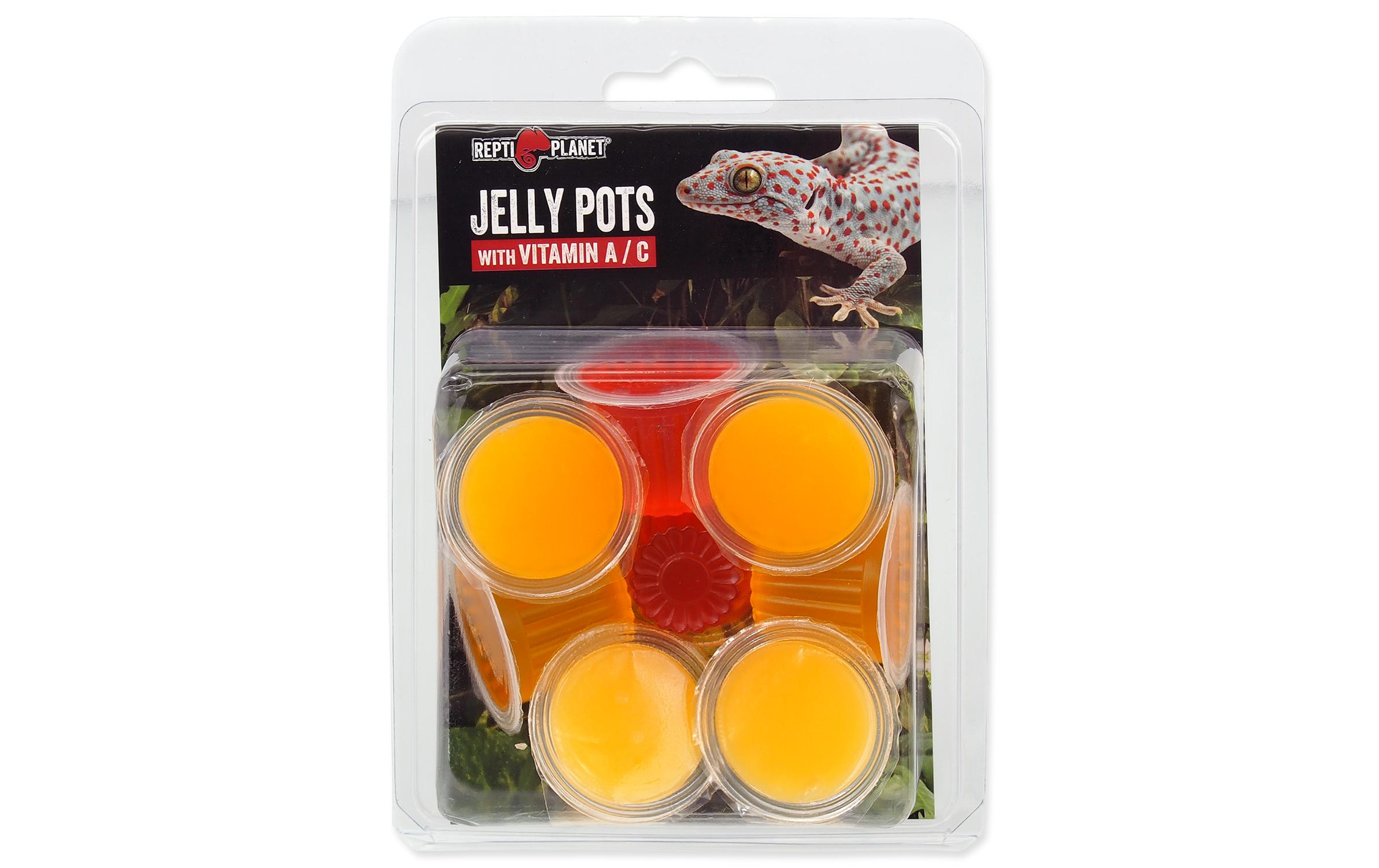 Gelee-Töpfe, Frucht, 8 StückErgänzungsfutter für Reptilien