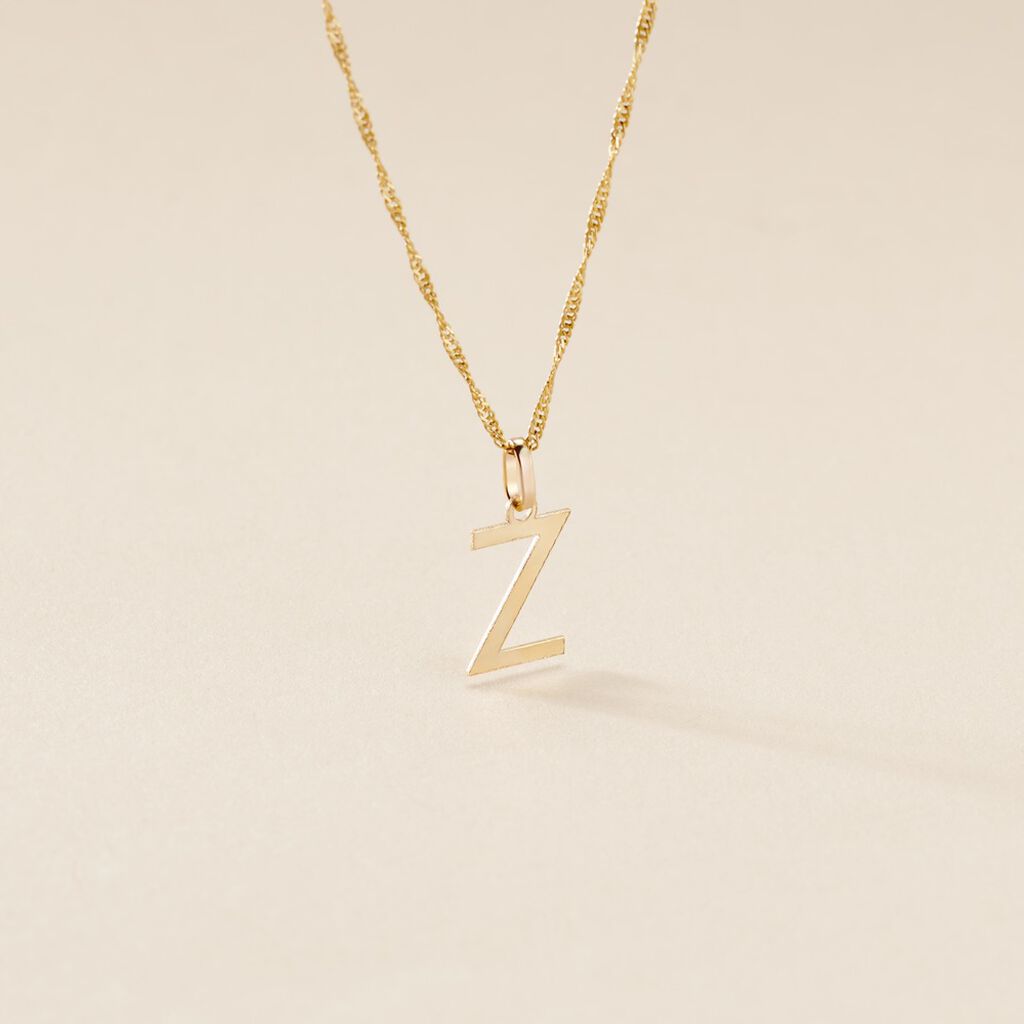 Pendentif Ionia Lettre Or Jaune