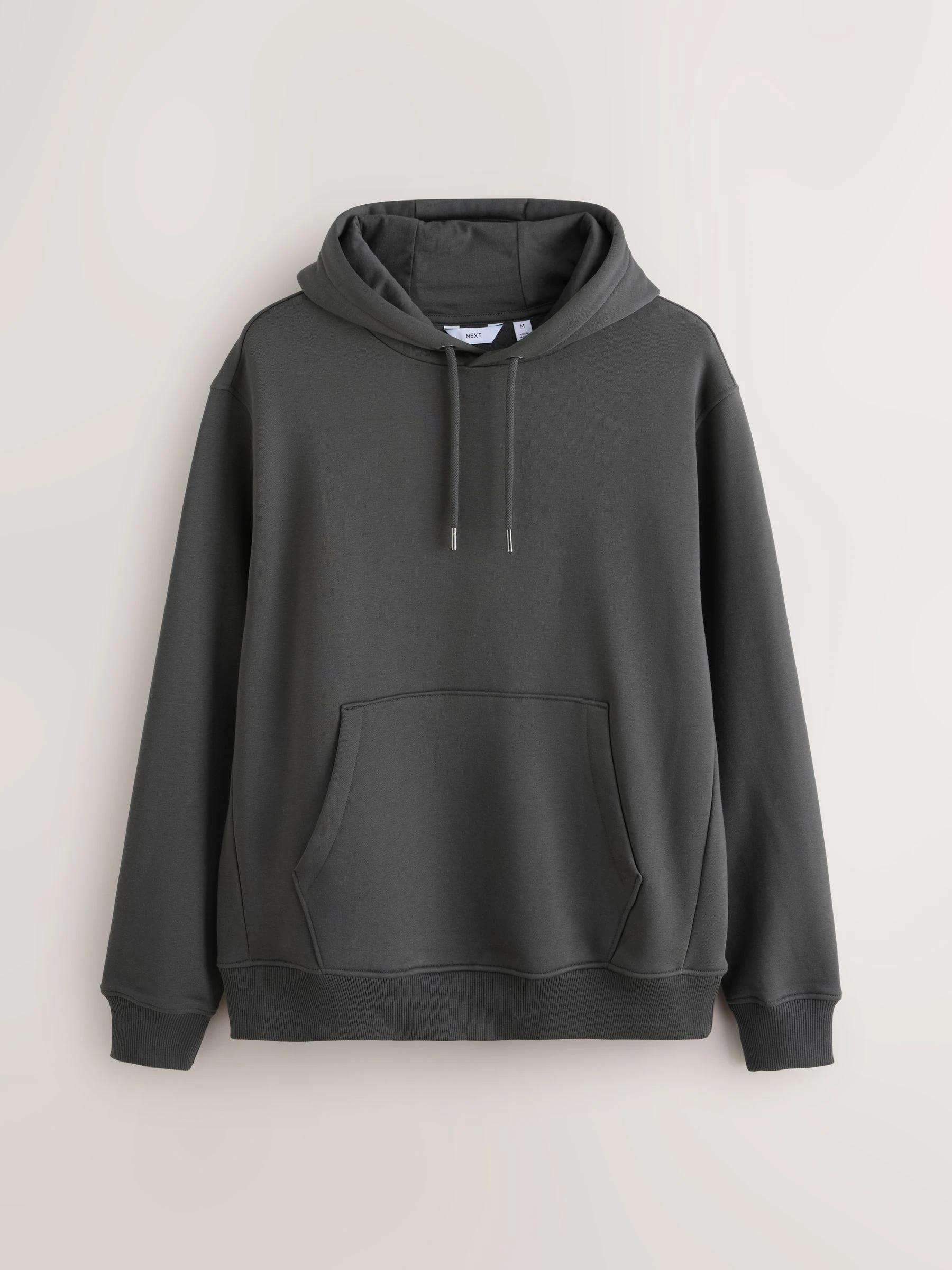 Leisteen grijs - Normale Pasvorm - Zwaargewicht Cotton Rich Jersey Hoodie
