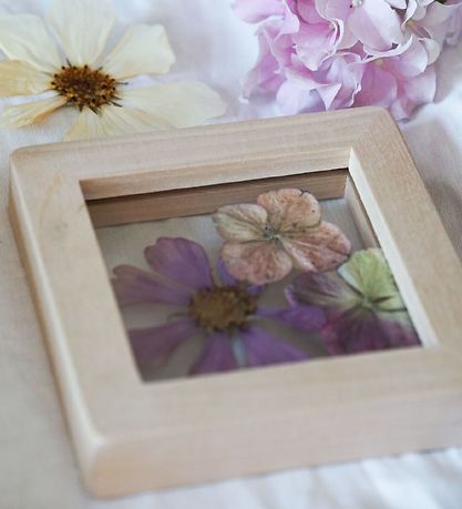 MaMaMeMo Bilderrahmen - 2er-Pack - Gepresste Blumen - Holz