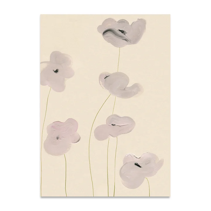 Paper Collective - White Vallmo Poster, 50 x 70 cm