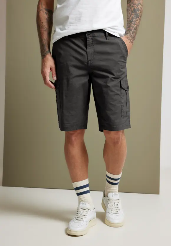Regular Fit Cargoshorts - coal grey