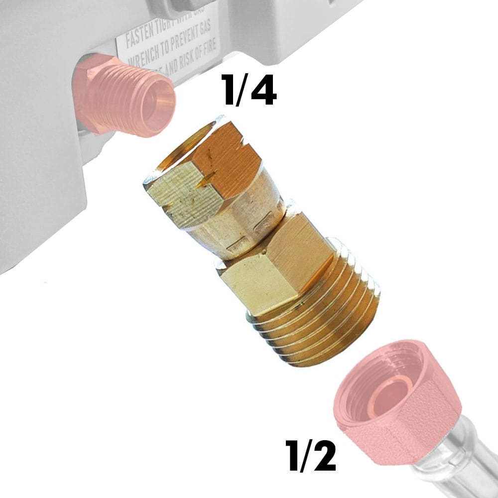 Adaptateur gaz cadac 1/4 1/2 FRA