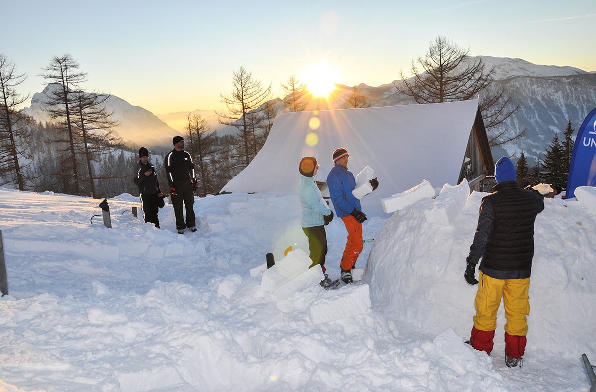 Iglu bauen Spital am Pyhrn