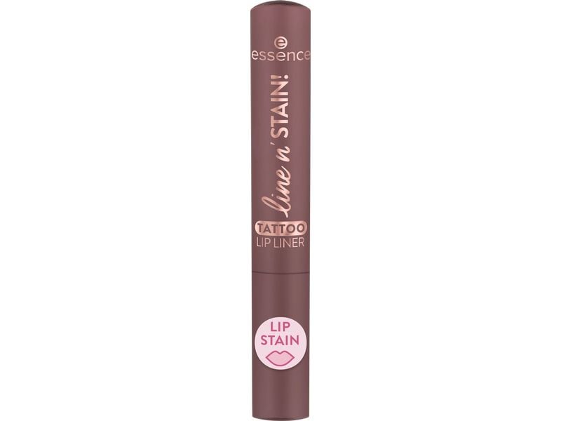 essence Lip Liner Line n' Stain! Tattoo 03 Make A Mauve Langanhaltender flüssiger Lipliner in dunklem Mauve
