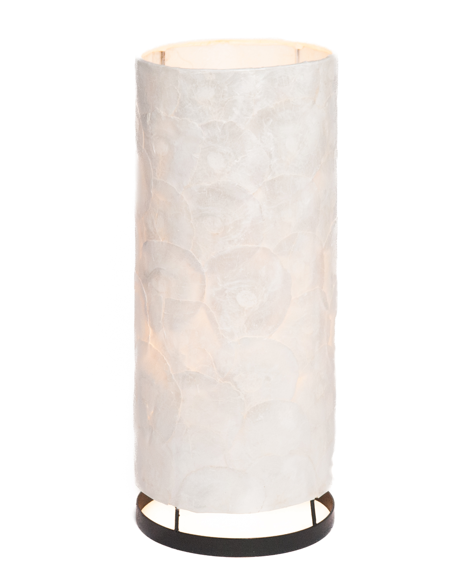 Capiz schelpen staande lamp cilinder - M