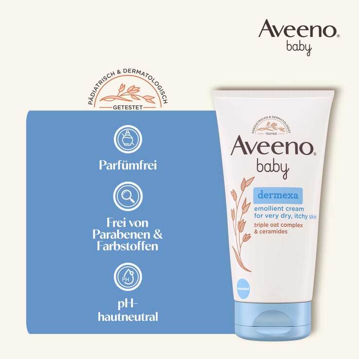 Aveeno baby Dermexa Emollientien Creme, 150 ml
