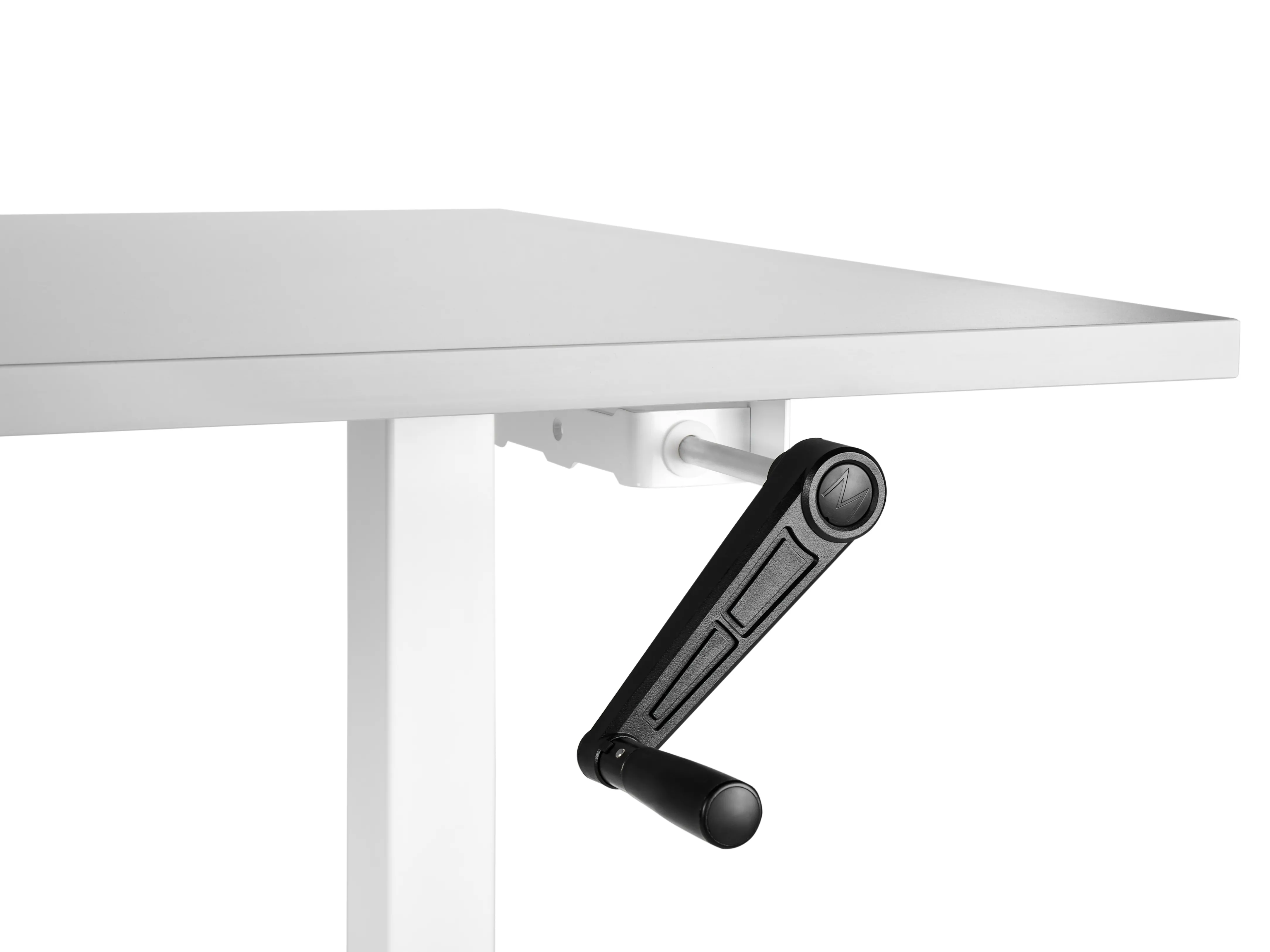 Handmatig verstelbaar sta-bureau DESTINES Grijs/wit 160 cm 72 cm