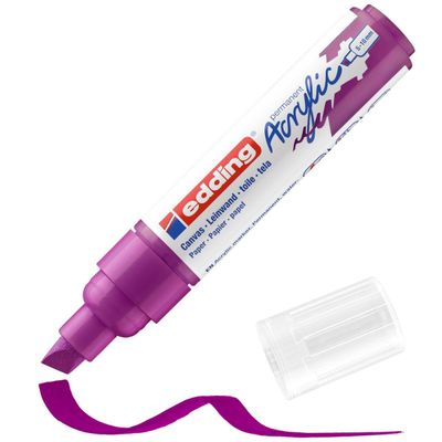 Edding 5000 - Marqueur acrylique - rouge jus de baies