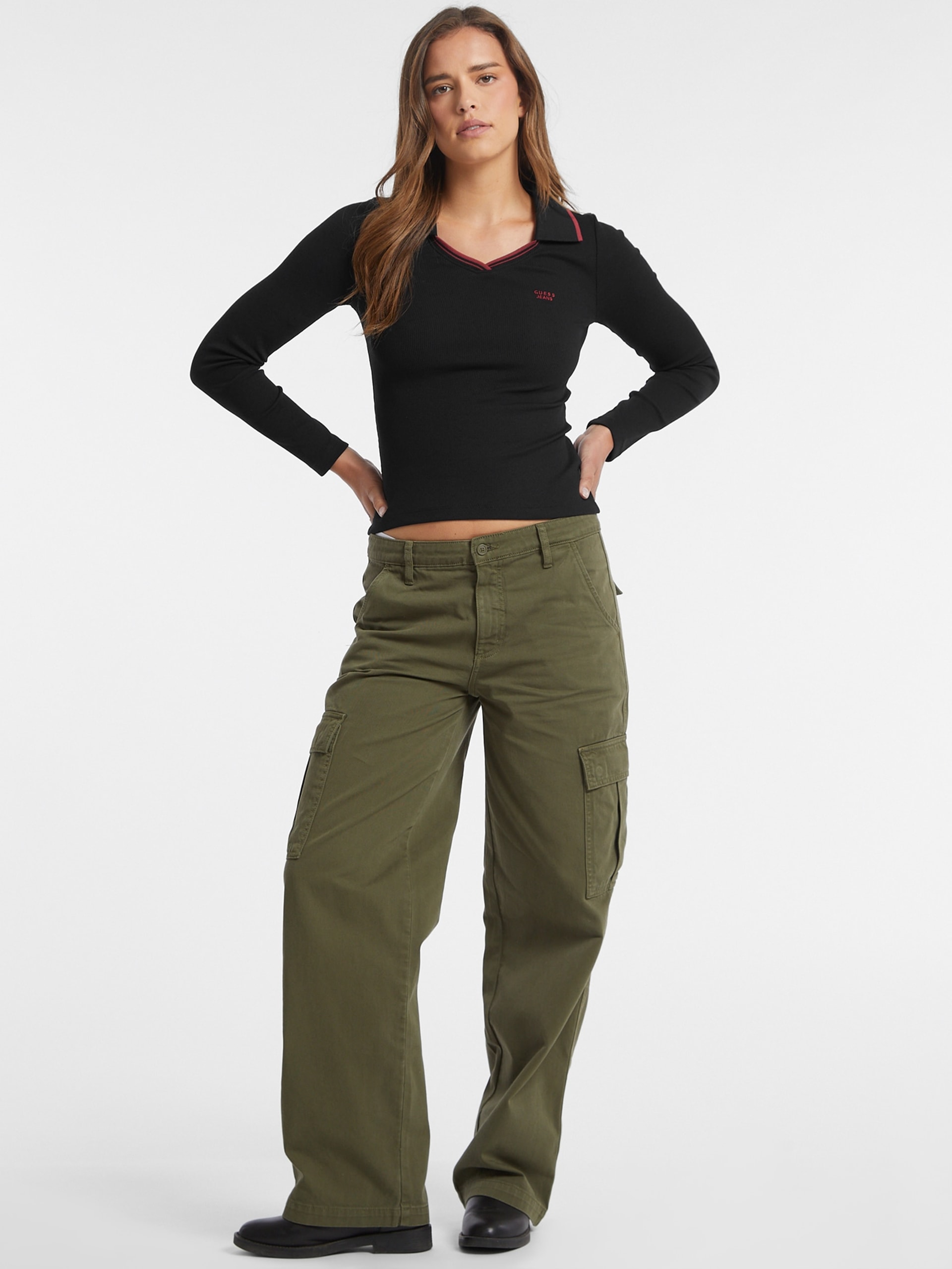 Polo Slim com Logo Bordado