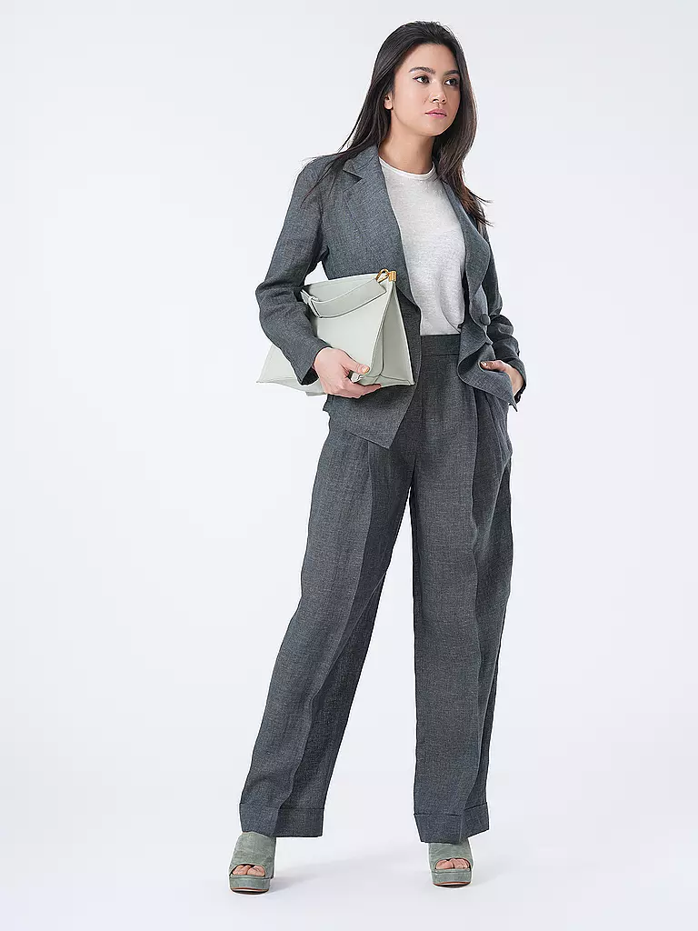 EMPORIO ARMANI Leinenblazer  grün