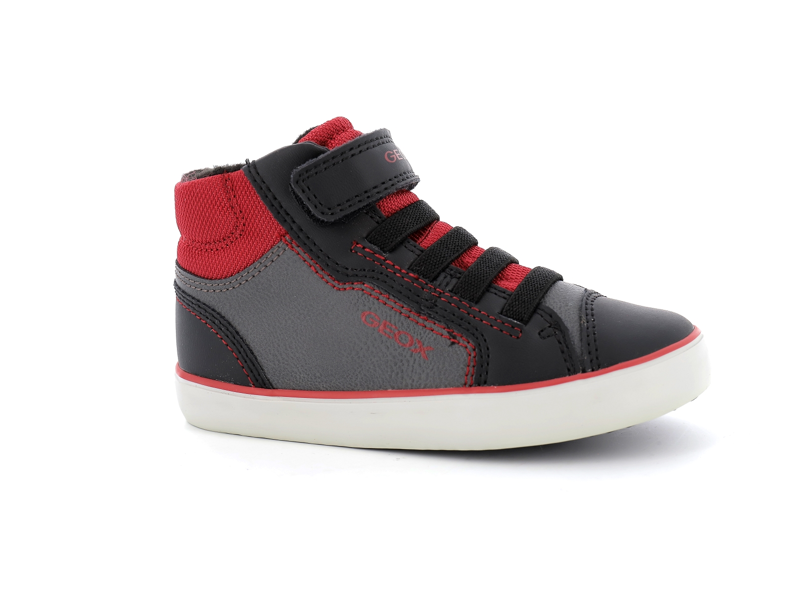 Geox-J GISLI BOY-J165CA Matières combinées Noir Rouge