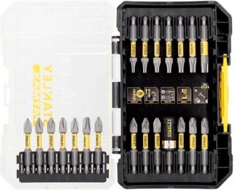 Stanley - Schroevendraaierset - Diverse Bits - Magnetische Adapter - 0.43 Kilogram